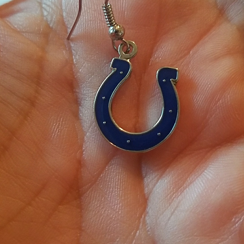 Colts Earrings - Picture 2 of 3